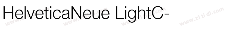 HelveticaNeue LightC字体转换